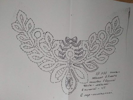 Колье Вологодское кружево сколок