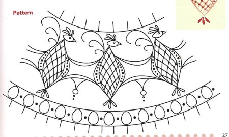 Рисунок украшения кружева