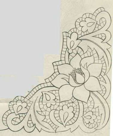 Трафарет кружева Ришелье