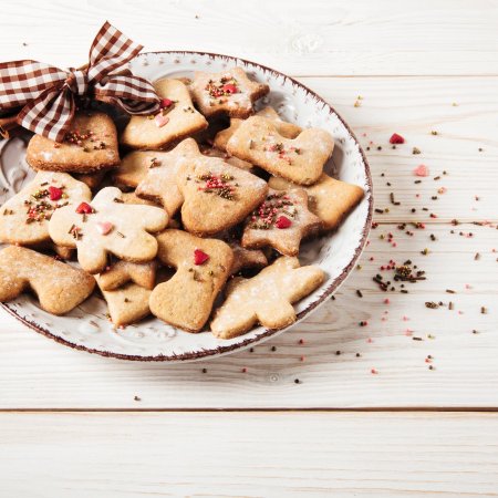 Тарелка с печеньками