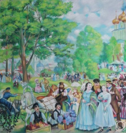 Борис Михайлович Кустодиев Троицын день