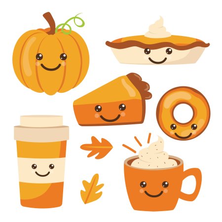 Autumn Beverages Clipart