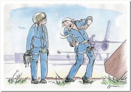 Смешные карикатуры про авиацию