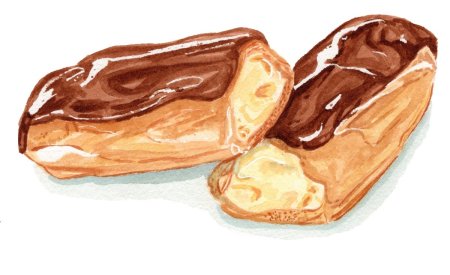 Акварельный эклер