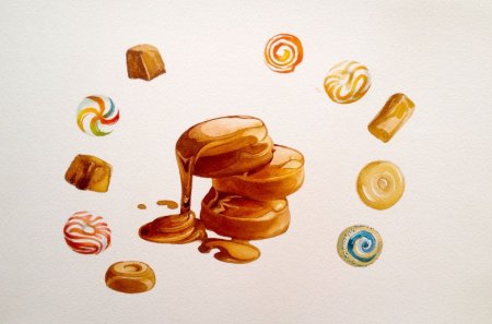 Карамель акварель