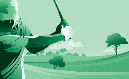 Golfing background pattern