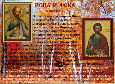 5 Октября Иона и ФОКА