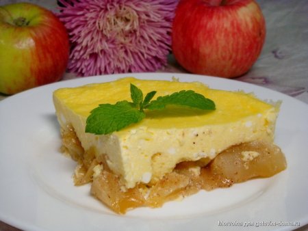 Запеканка с яблоками