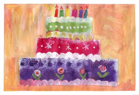 Рисование тортик в среднее группе