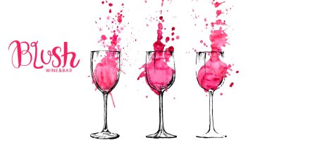 Бокал акварелью