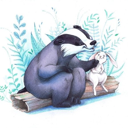 Барсук и заяц