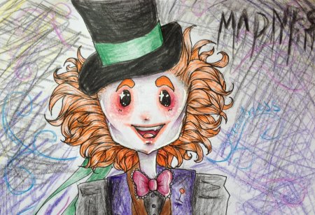 Шляпник Алиса в стране чудес рисунок