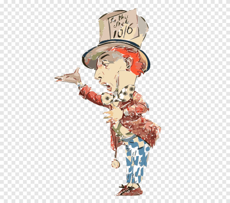 Алиса в стране чудес Шляпник вектор