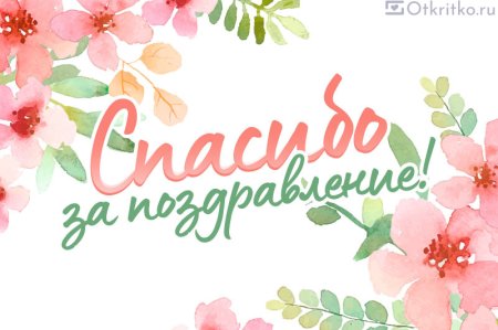 Благодарю за поздравления