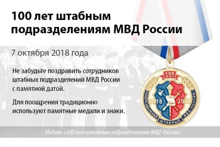 День образования штабных подразделений МВД РФ