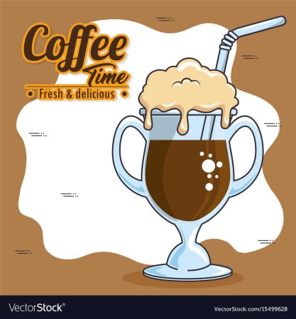 Кофе фраппе вектор