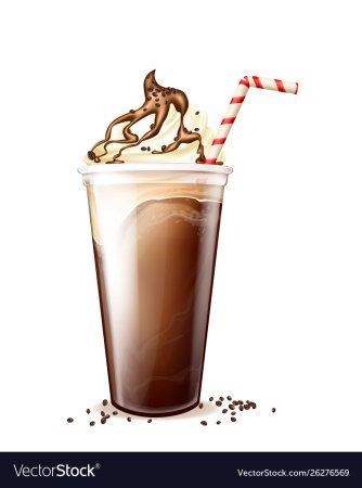 Кофе фраппе вектор