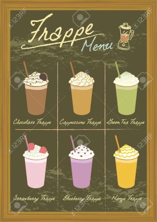 Фраппе вектор рисунок