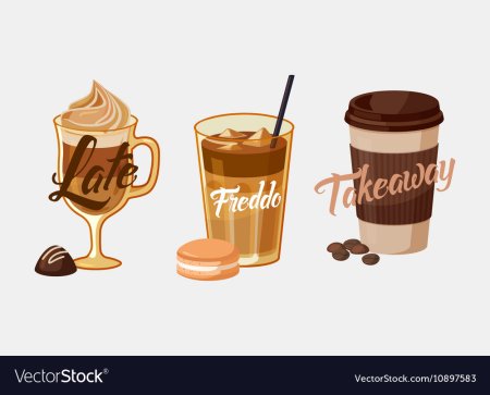 Айс латте вектор