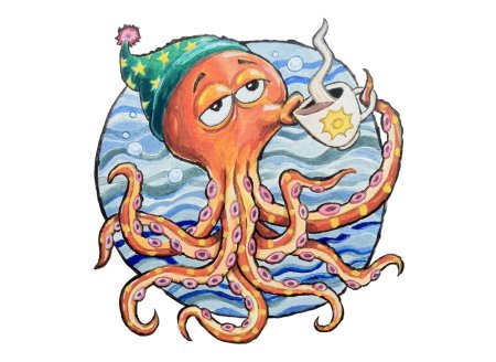 Осьминог мультяшка