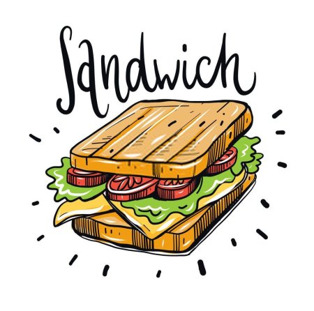 Бутерброд вектор