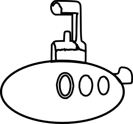 Подводная лодка рисунок