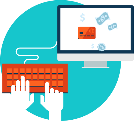 Иллюстрация интернет банкинга