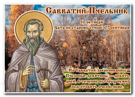 Савватий Пчельник 10 октября