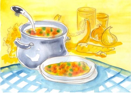 Рисунок любимого блюда для детей