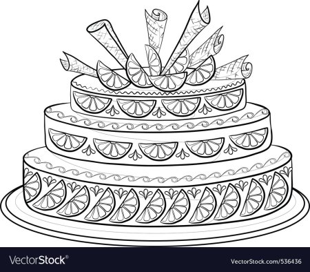 Украшения для торта раскраска