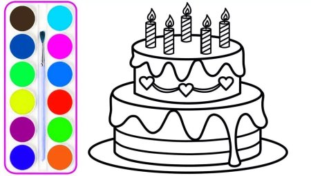 Раскраска торт для мальчиков