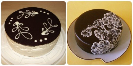 Узоры на торте