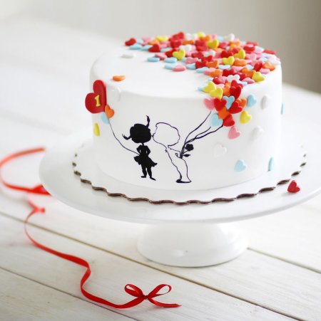 Торт натгодовшину свадьбы