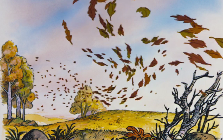 Рисунок под ногами шелестят