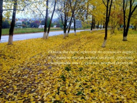 День шуршания листвой