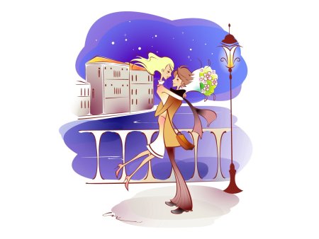 Романтичные иллюстрации