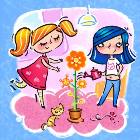 С праздником девочки