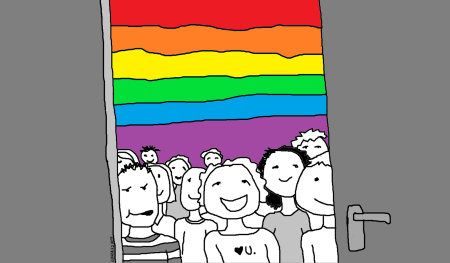 Каминг аут рисунок