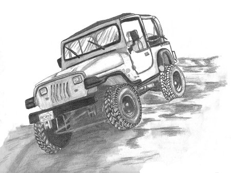 Jeep Wrangler drawing