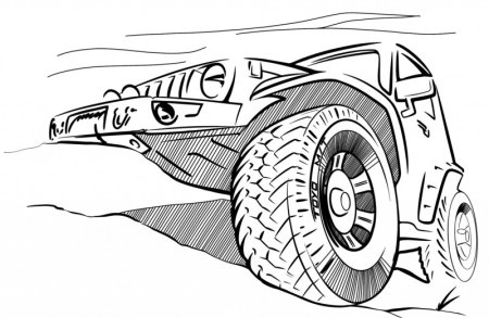 Джипер раскраска