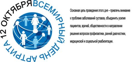 День борьбы с артритом 12 октября