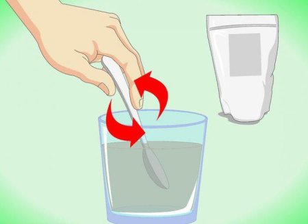 Размешиваем воду в стакане