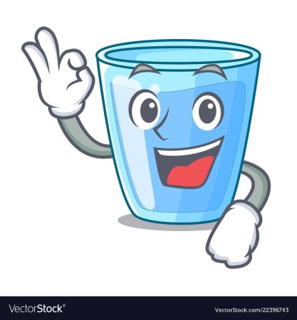 Мультяшные стаканы с водой