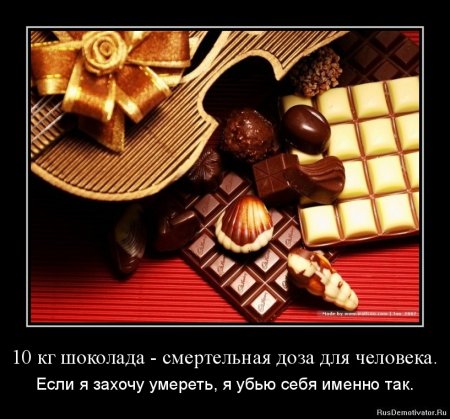 Приколы про шоколадные конфеты