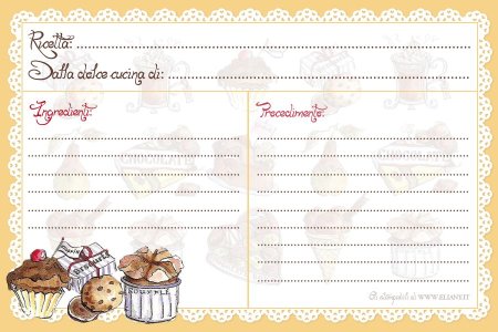 Карточки для рецептов Скрапбукинг