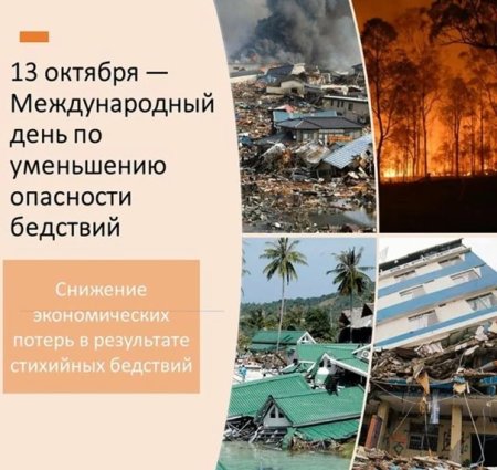 13 Октября день по уменьшению опасности бедствий