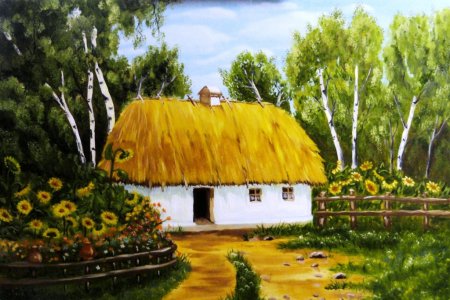 Украинская Казачья хата Мазанка
