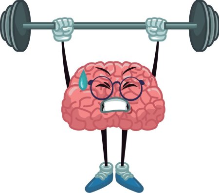 Мозг в мультяшном стиле