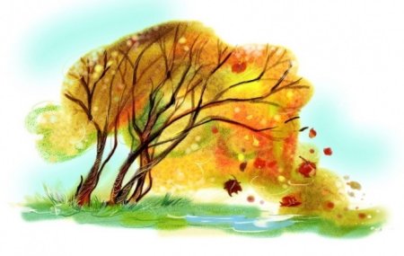 Ветер осень детей