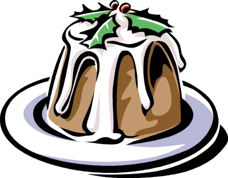 Пудинг на белом фоне